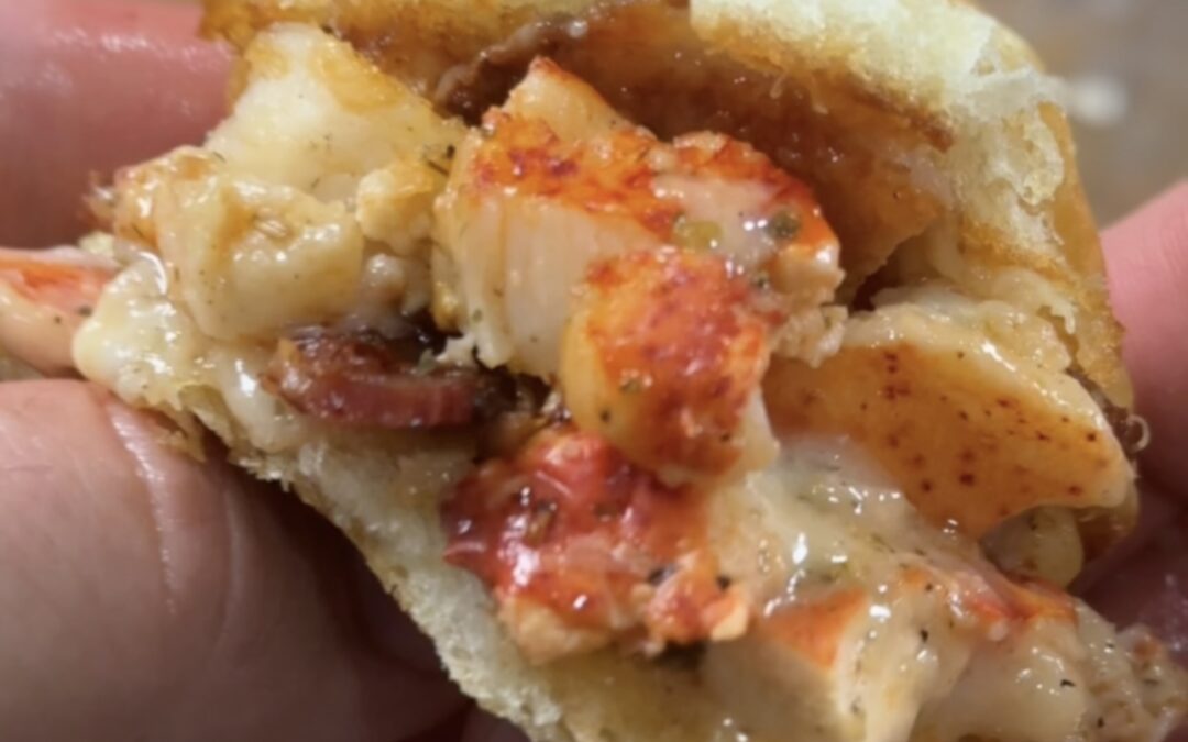 Cheesy Bacon Lobster Sliders