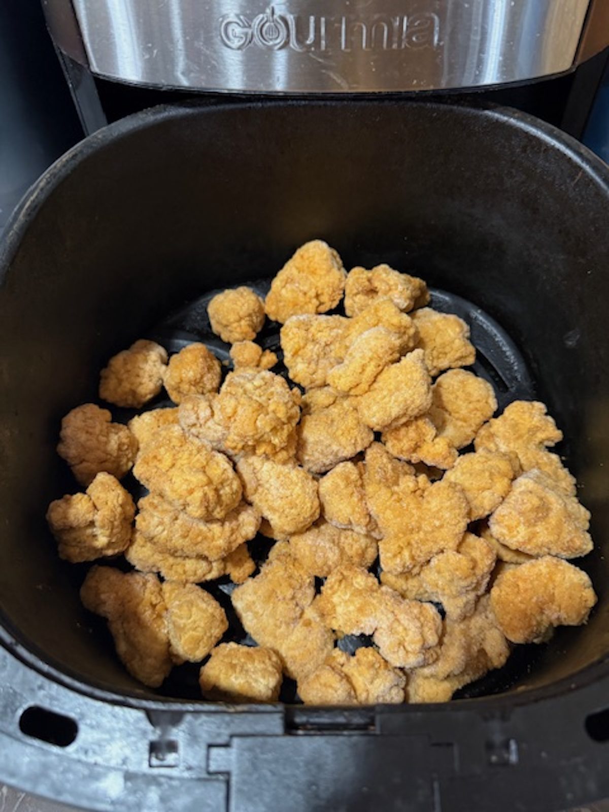 Chicken nuggets in the air fryer.
