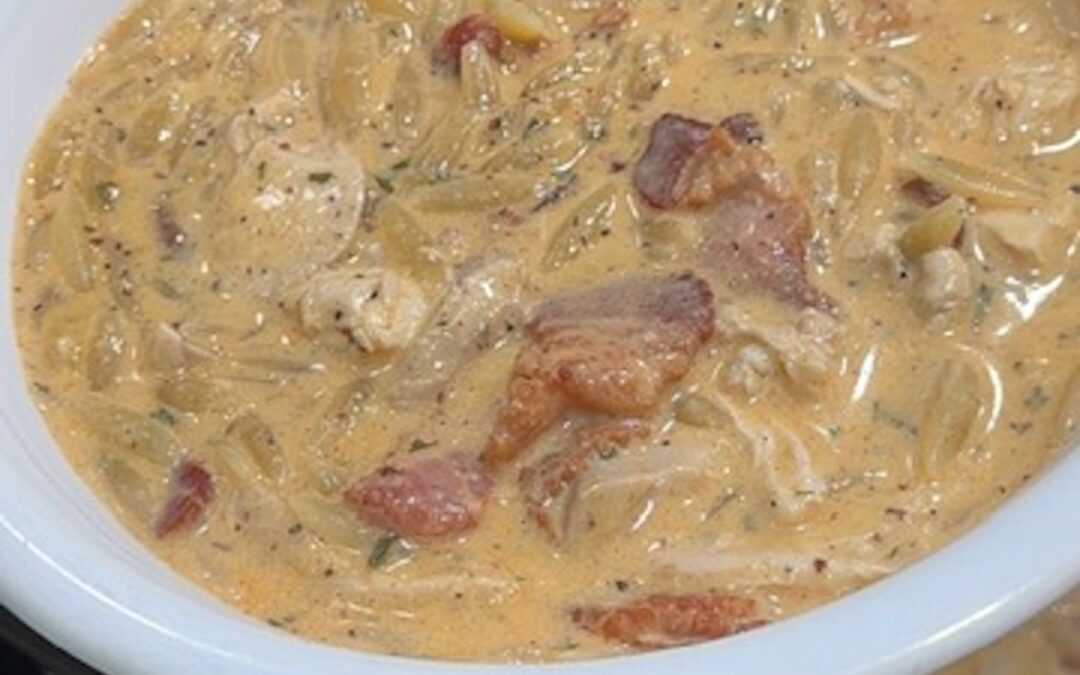 Crack Chicken Soup with Orzo