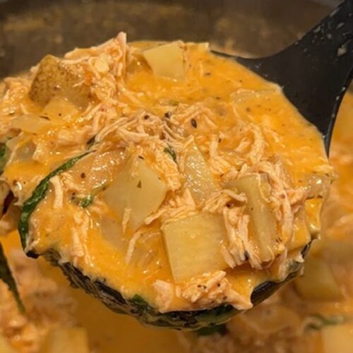 Ladleful of marry me chicken potato soup